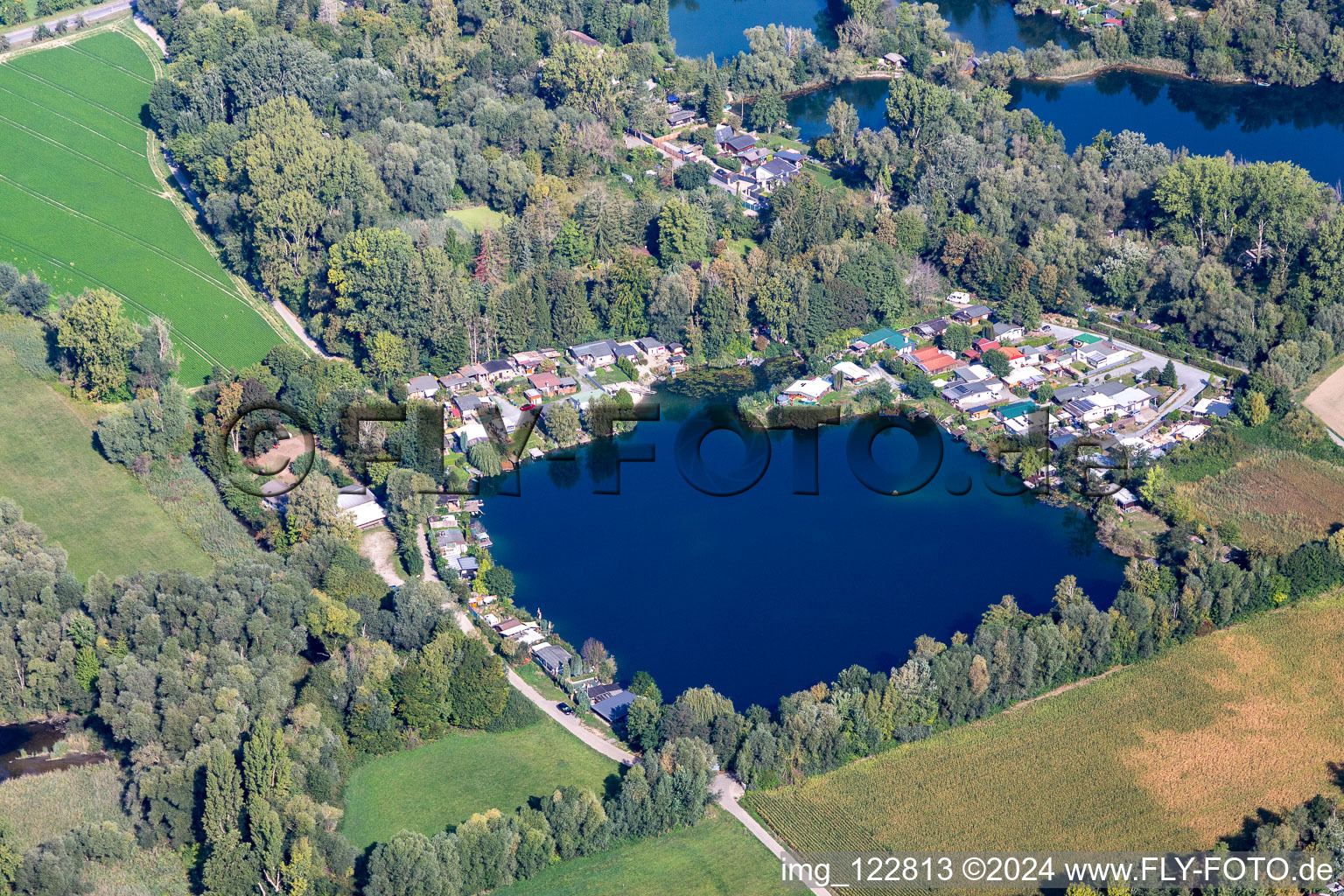 Sauerwiesen, Wagbachhäusel in Altlußheim in the state Baden-Wuerttemberg, Germany