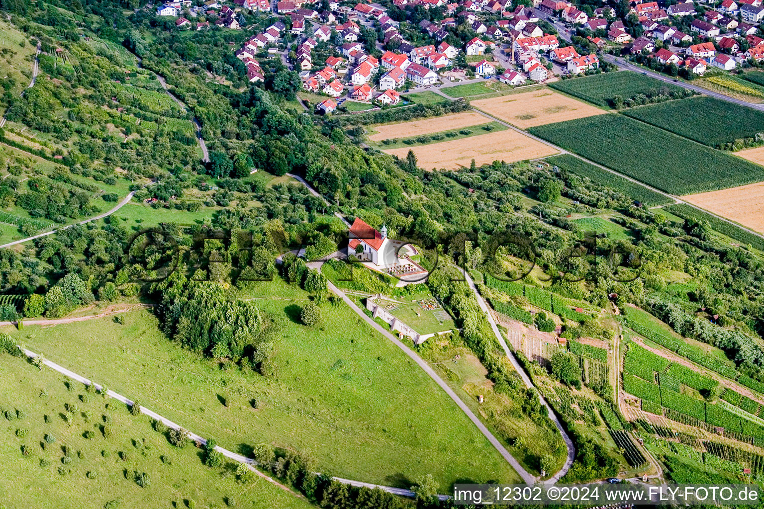 Churches building the chapel Wurmlinger Kapelle - St. Remigius Kapelle in Tuebingen in the state Baden-Wurttemberg, Germany