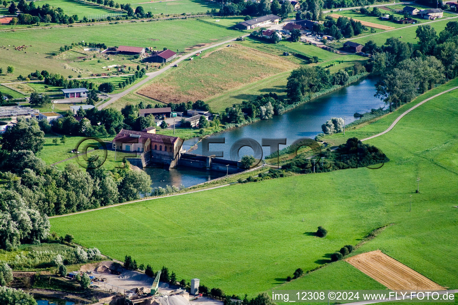 Lockage of the river Neckar in Tuebingen in the state Baden-Wurttemberg