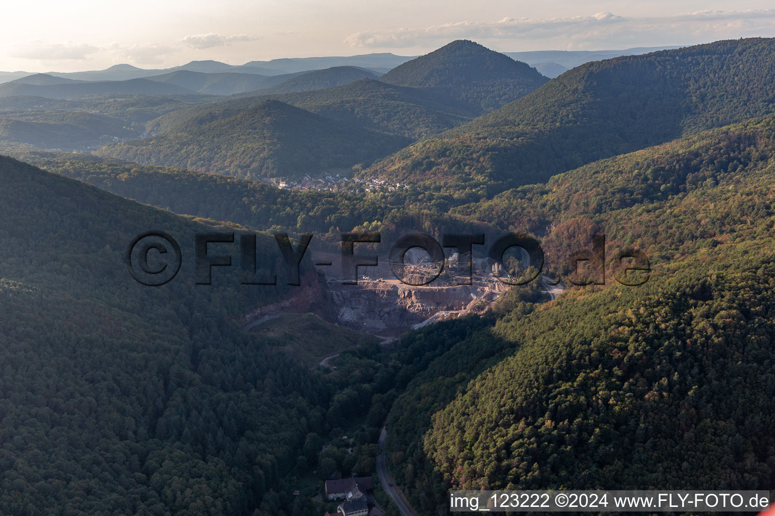 Palatinate Granite in Waldhambach in the state Rhineland-Palatinate, Germany