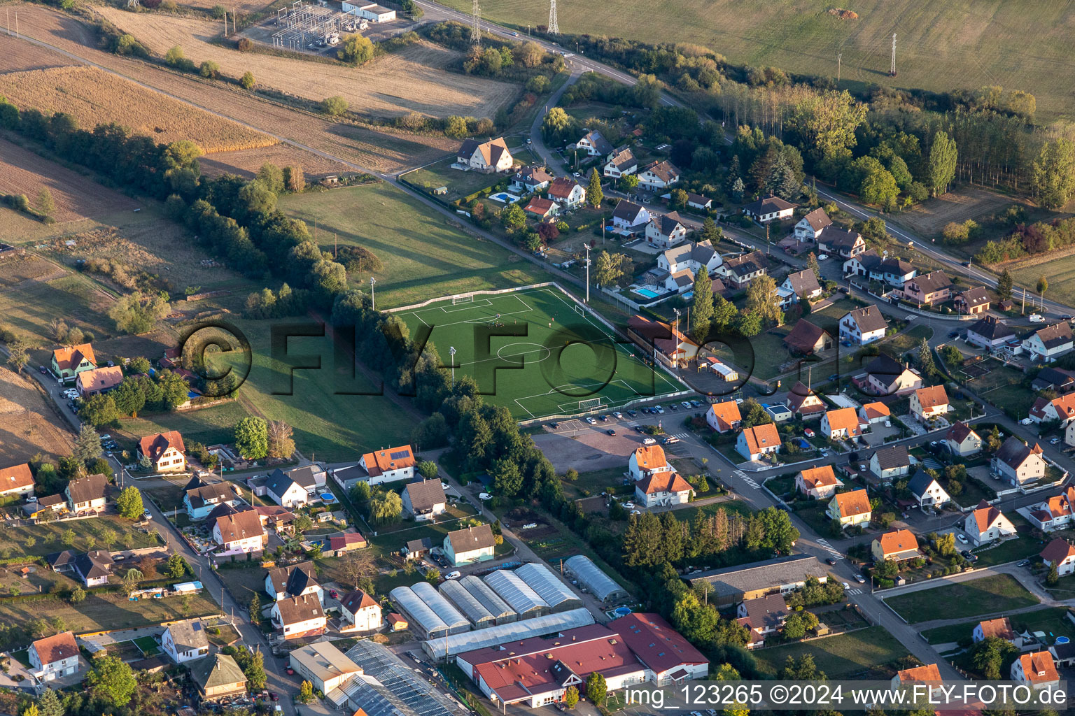 Seltzbach Stadium - USP in Preuschdorf in the state Bas-Rhin, France