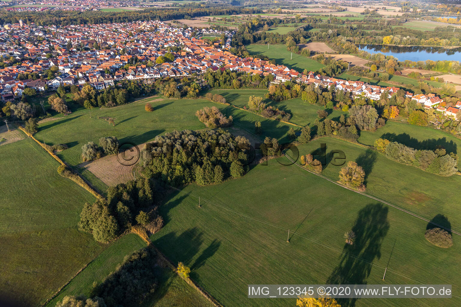 Park on Ziegelbergstrasse in Jockgrim in the state Rhineland-Palatinate, Germany