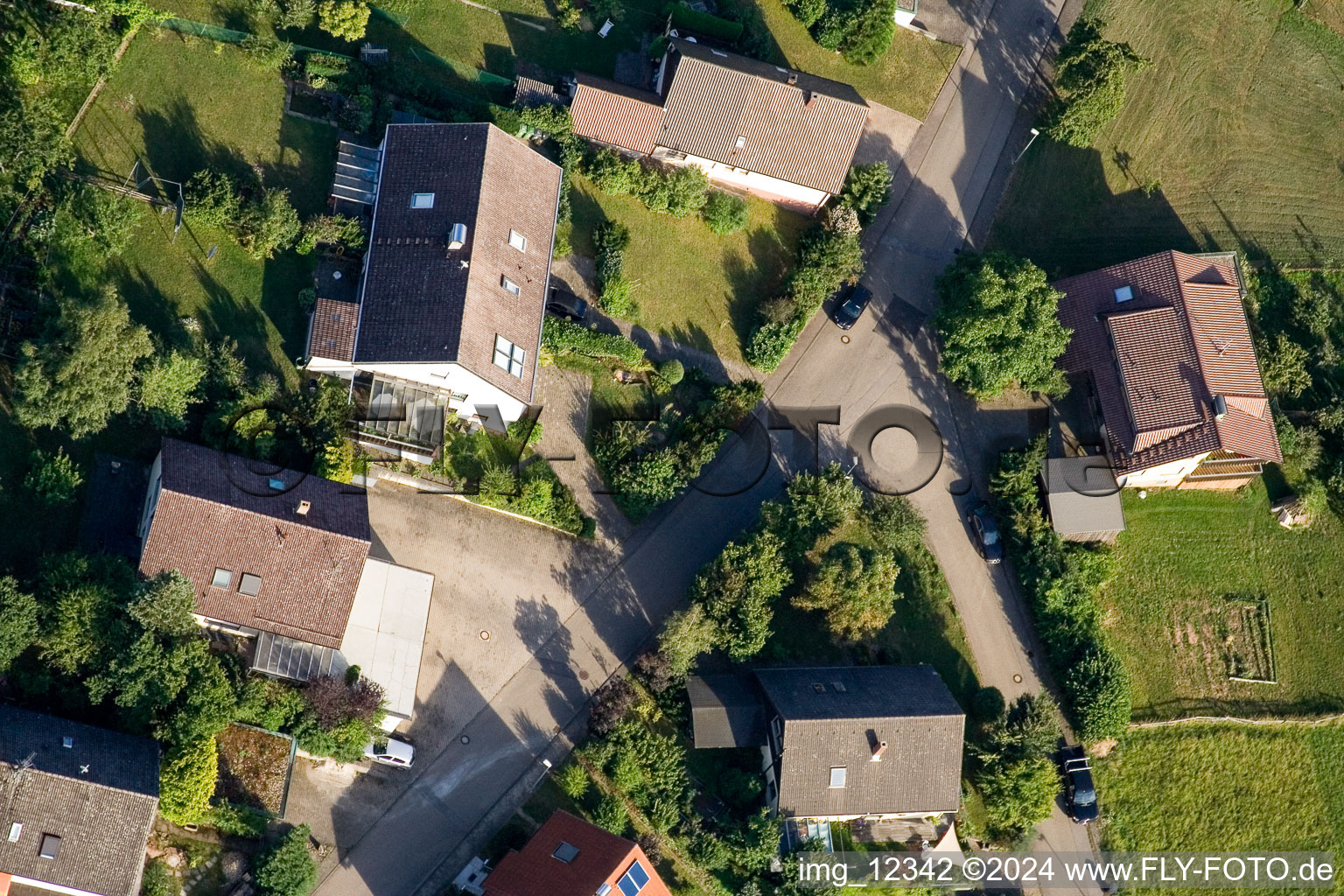 Weinbergstr in the district Obernhausen in Birkenfeld in the state Baden-Wuerttemberg, Germany