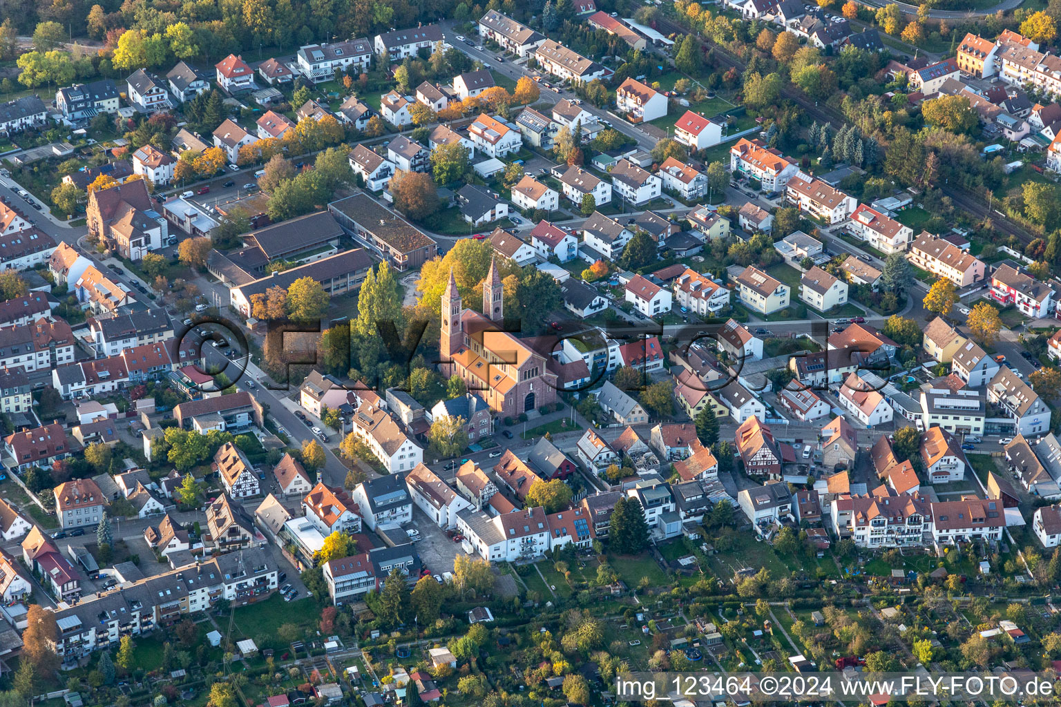 St. Cyriacus in the district Beiertheim-Bulach in Karlsruhe in the state Baden-Wuerttemberg, Germany