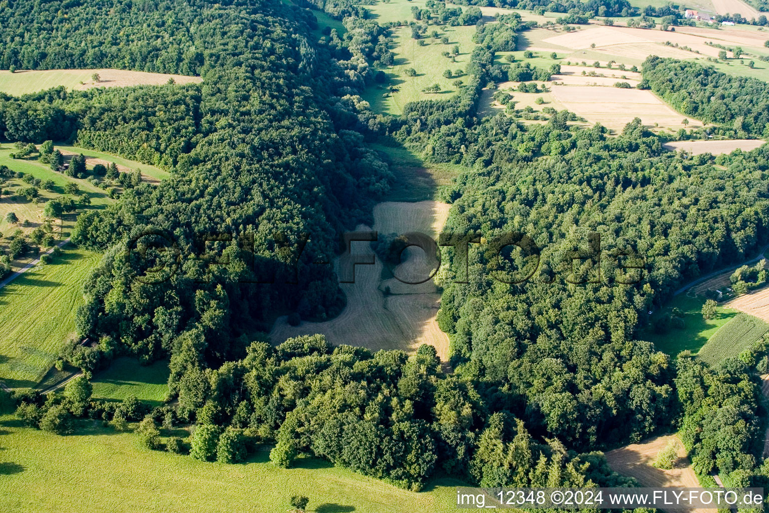 Nature reserve Kettelbachtal in Birkenfeld in the state Baden-Wurttemberg