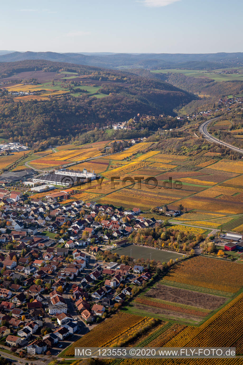 District Sausenheim in Grünstadt in the state Rhineland-Palatinate, Germany
