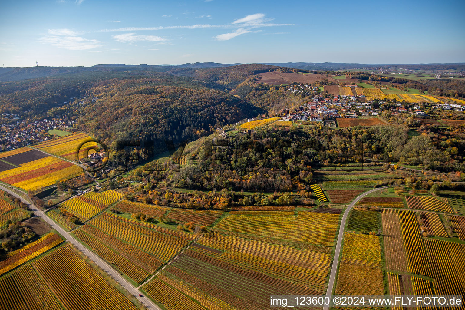 Battenberg in the state Rhineland-Palatinate, Germany