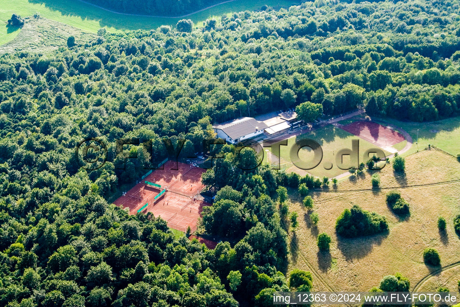 Ensemble of sports grounds Tennisclub Dietlingen e.V. in Keltern in the state Baden-Wurttemberg