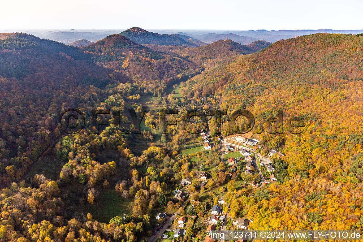 Sonnenberg holiday village in Birnbachtal in Leinsweiler in the state Rhineland-Palatinate, Germany