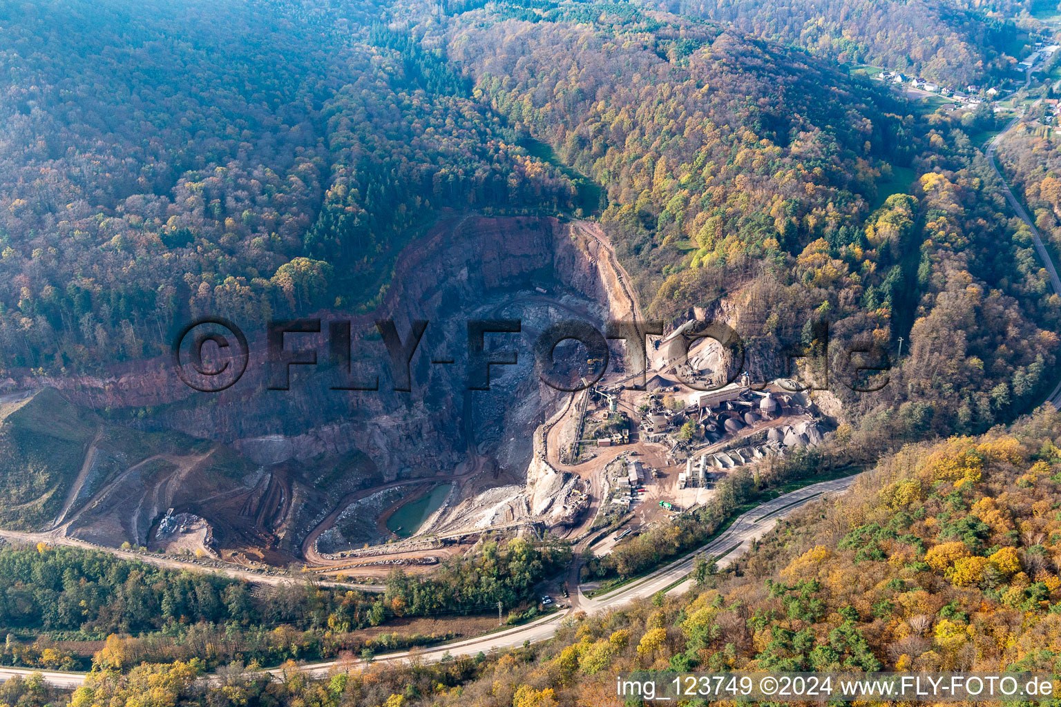 Palatinate Granite in Waldhambach in the state Rhineland-Palatinate, Germany