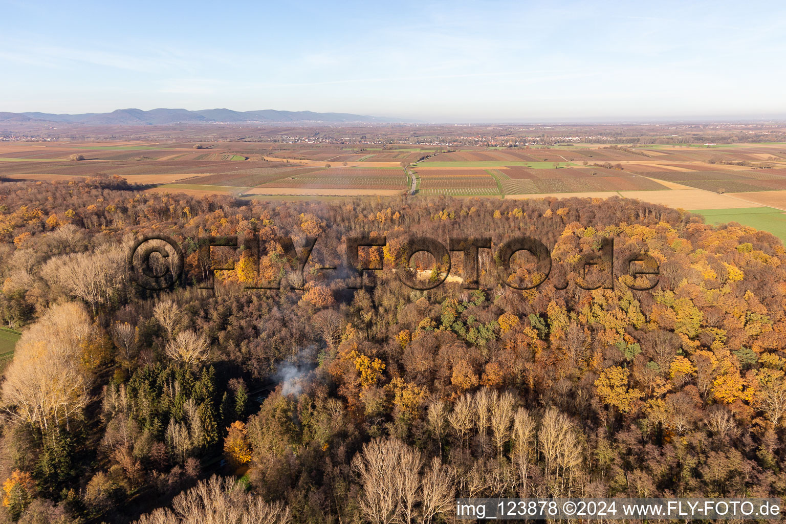 Aerial view of Billigheimer Bruch, Erlenbachtal between Barbelroth, Hergersweiler and Winden in Barbelroth in the state Rhineland-Palatinate, Germany