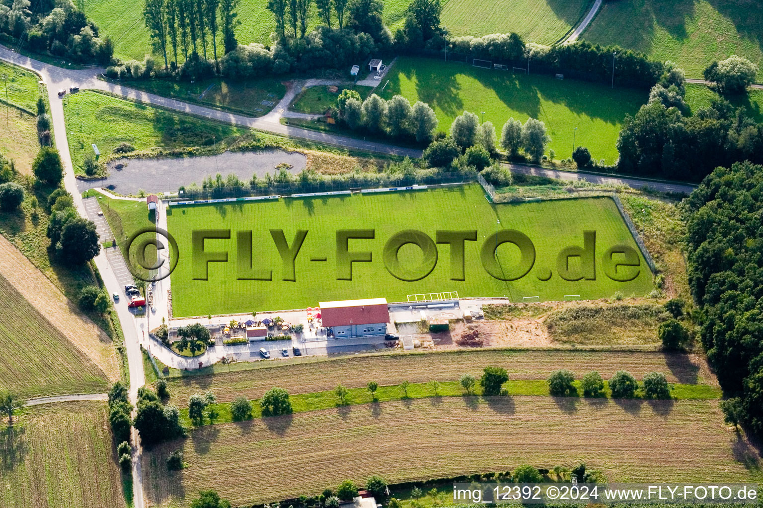 Pneuhage Stadium in the district Auerbach in Karlsbad in the state Baden-Wuerttemberg, Germany