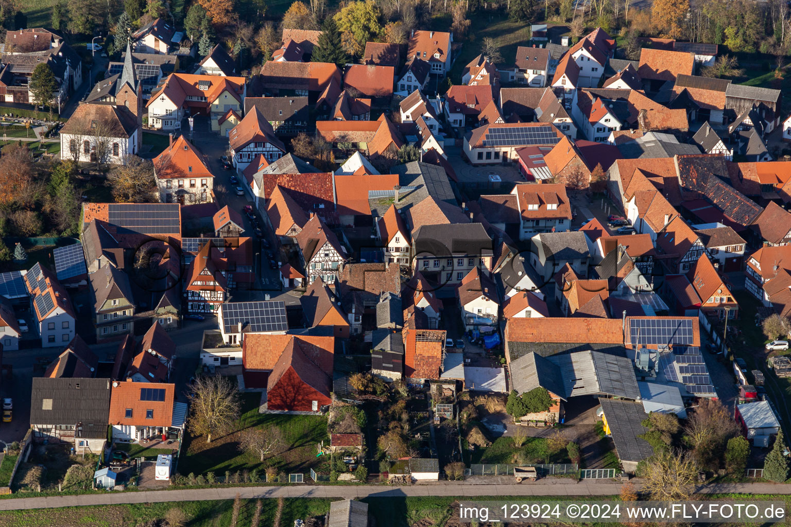 Winden in the state Rhineland-Palatinate, Germany out of the air