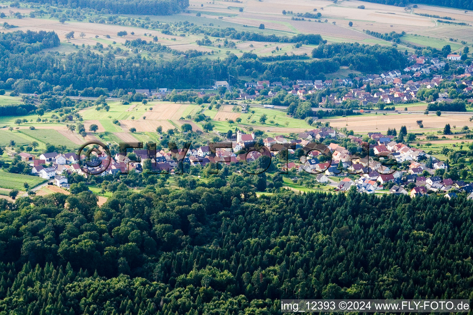 District Obermutschelbach in Karlsbad in the state Baden-Wuerttemberg, Germany