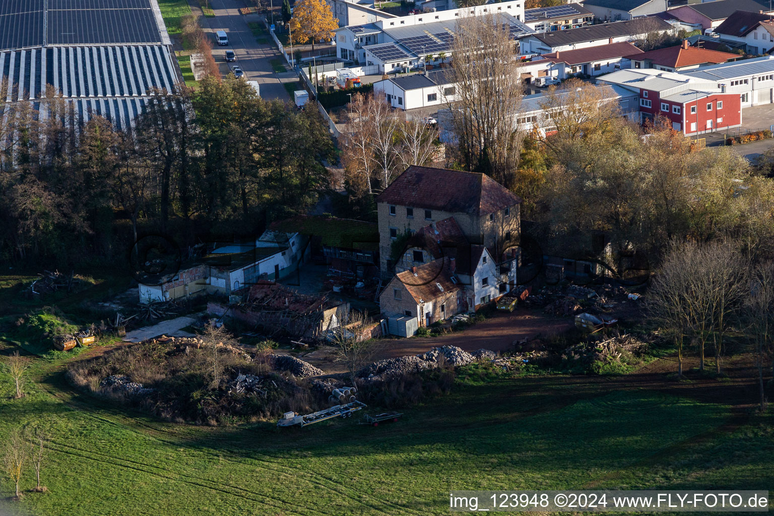 Former Barthelsmühle mill in the district Minderslachen in Kandel in the state Rhineland-Palatinate, Germany