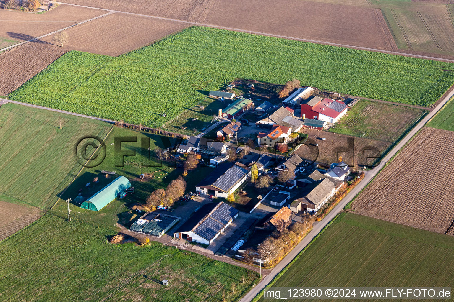 Burgerhof in Neupotz in the state Rhineland-Palatinate, Germany