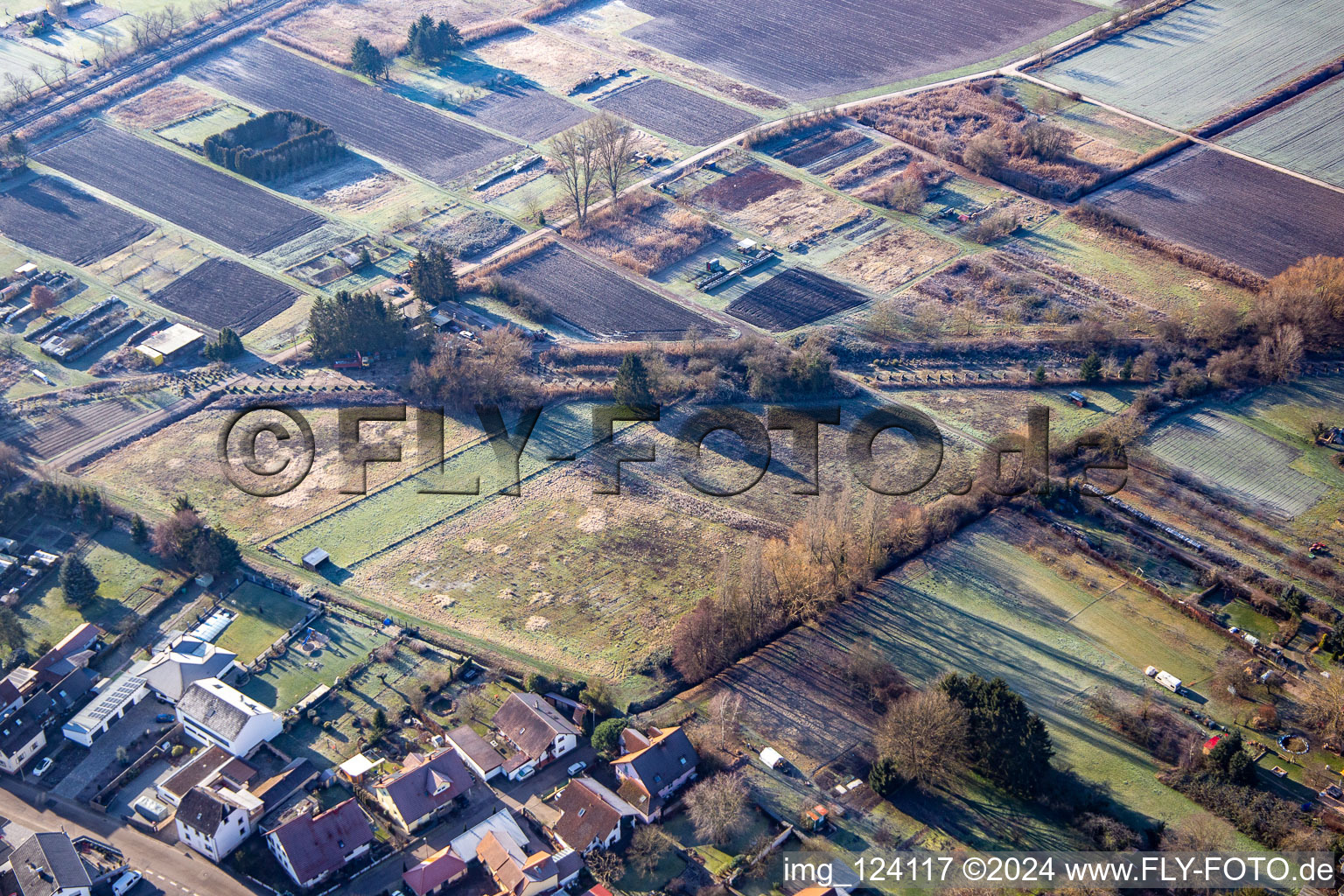 Oblique view of Tank blocker line of WW 2nd in Steinfeld in the state Rhineland-Palatinate, Germany