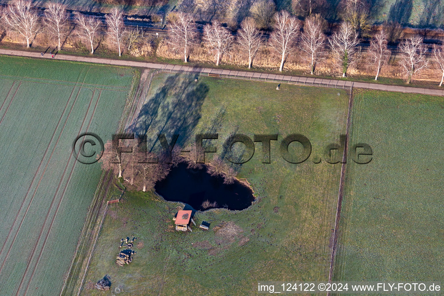 Biotope in the Bruchbach lowlands in Steinfeld in the state Rhineland-Palatinate, Germany