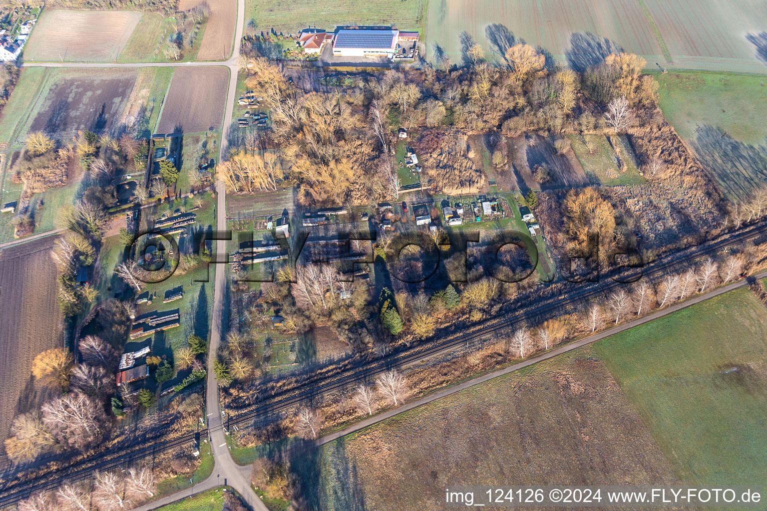 Gardens on the Wengelspfad in the district Kleinsteinfeld in Steinfeld in the state Rhineland-Palatinate, Germany