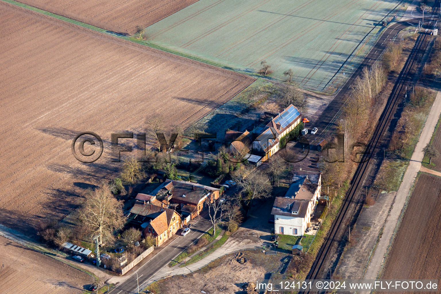 Radhaus Schultz opposite Schaidter train station in Steinfeld in the state Rhineland-Palatinate, Germany