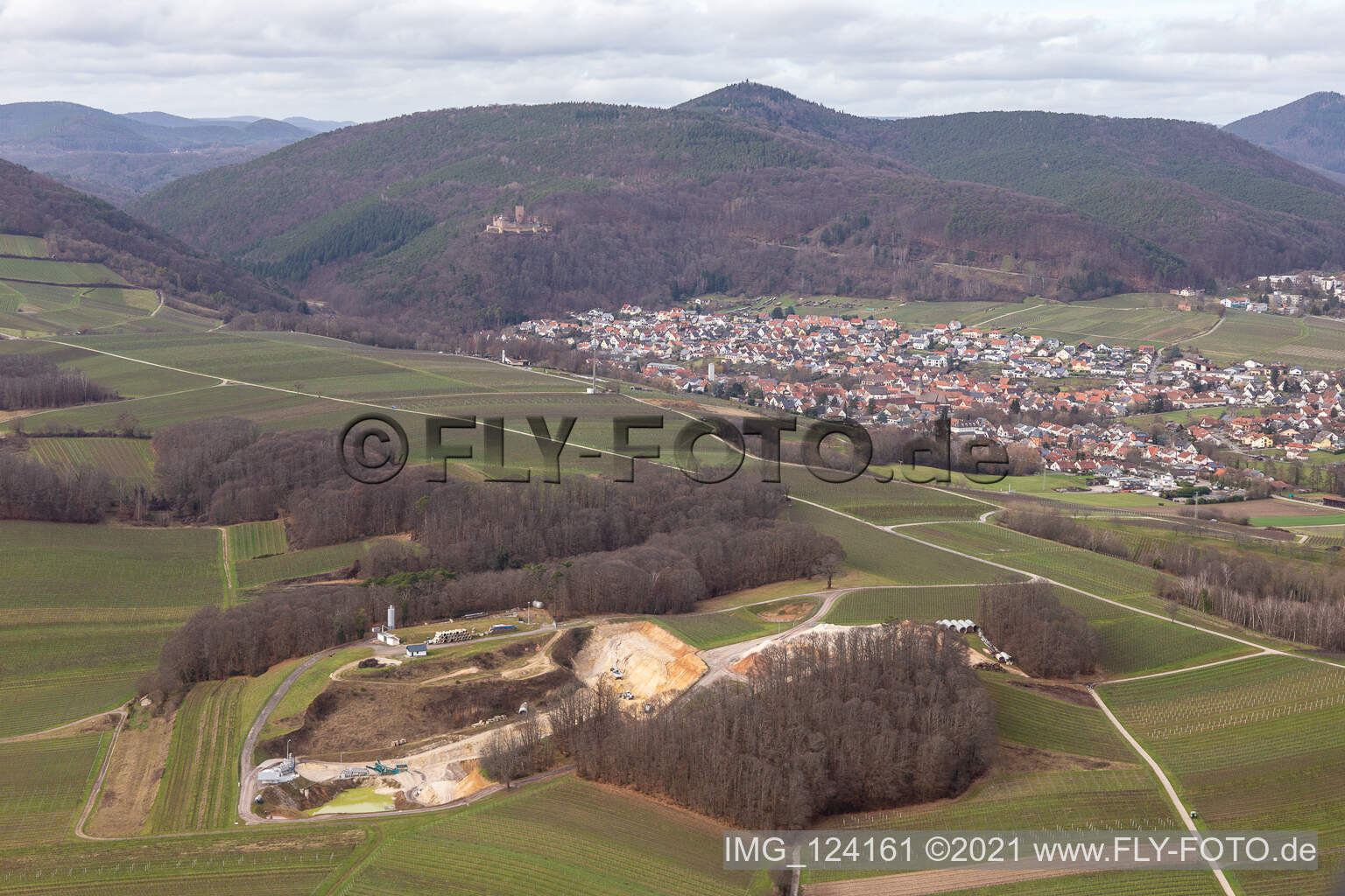 Landfill in the district Gleiszellen in Gleiszellen-Gleishorbach in the state Rhineland-Palatinate, Germany