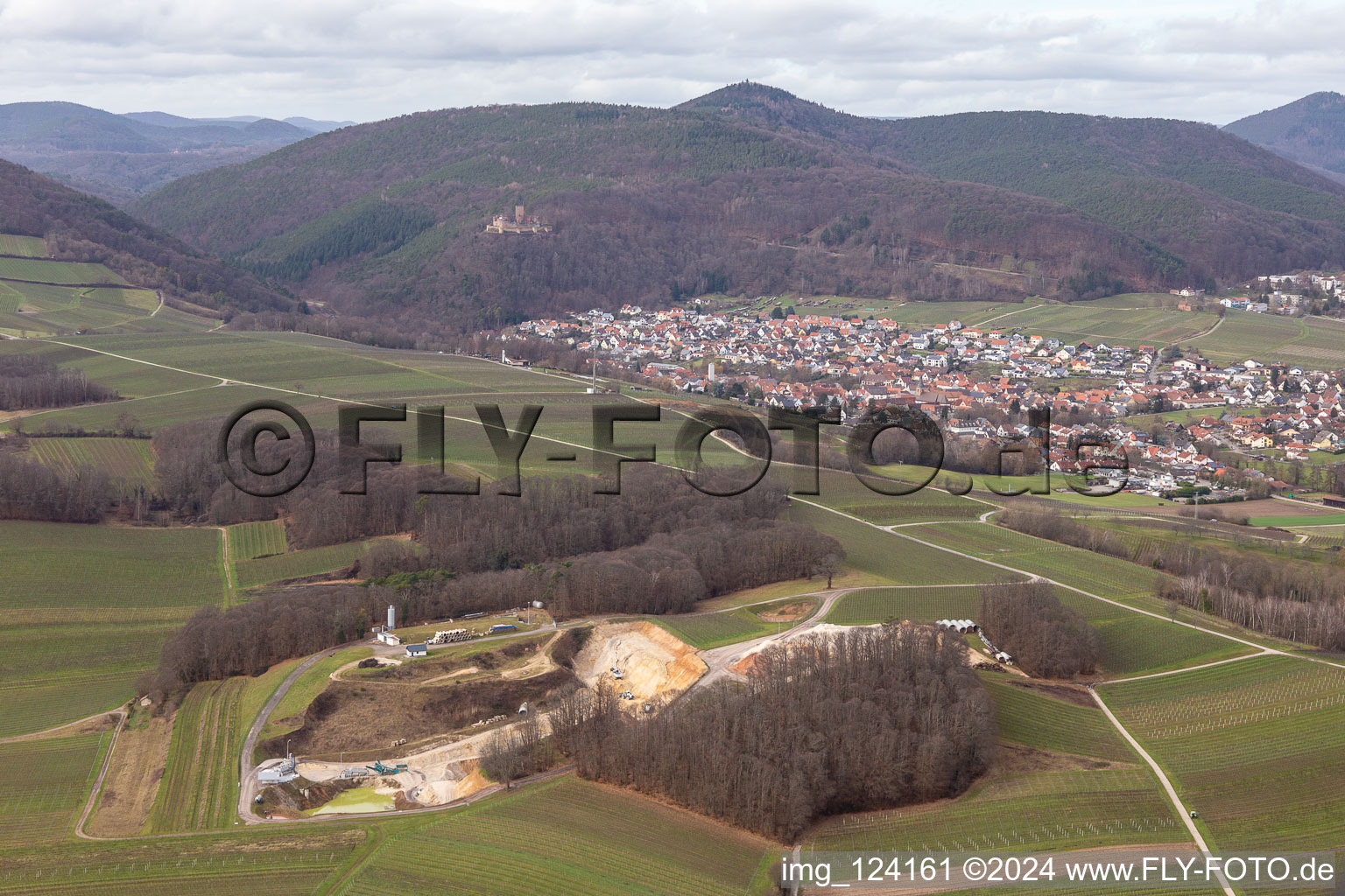 Landfill in the district Gleiszellen in Gleiszellen-Gleishorbach in the state Rhineland-Palatinate, Germany