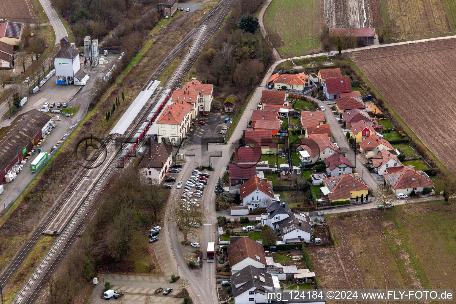 At the train station in Winden in the state Rhineland-Palatinate, Germany