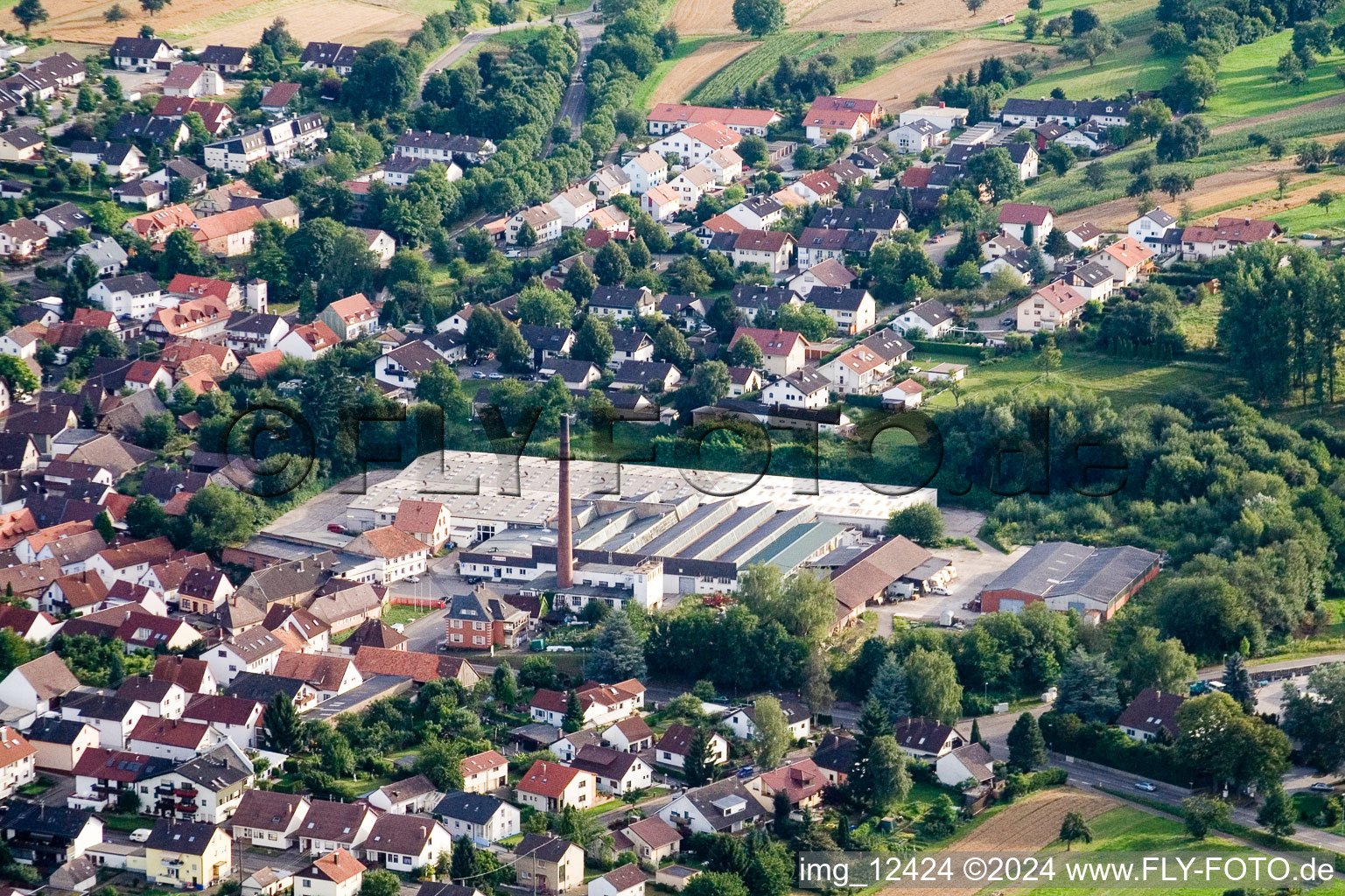 Former factory - building in Stupferich in the state Baden-Wurttemberg, Germany