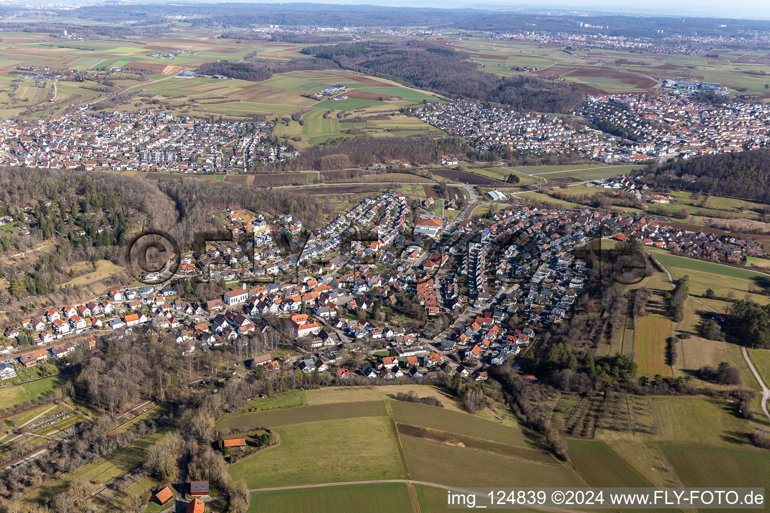 District Dätzingen in Grafenau in the state Baden-Wuerttemberg, Germany