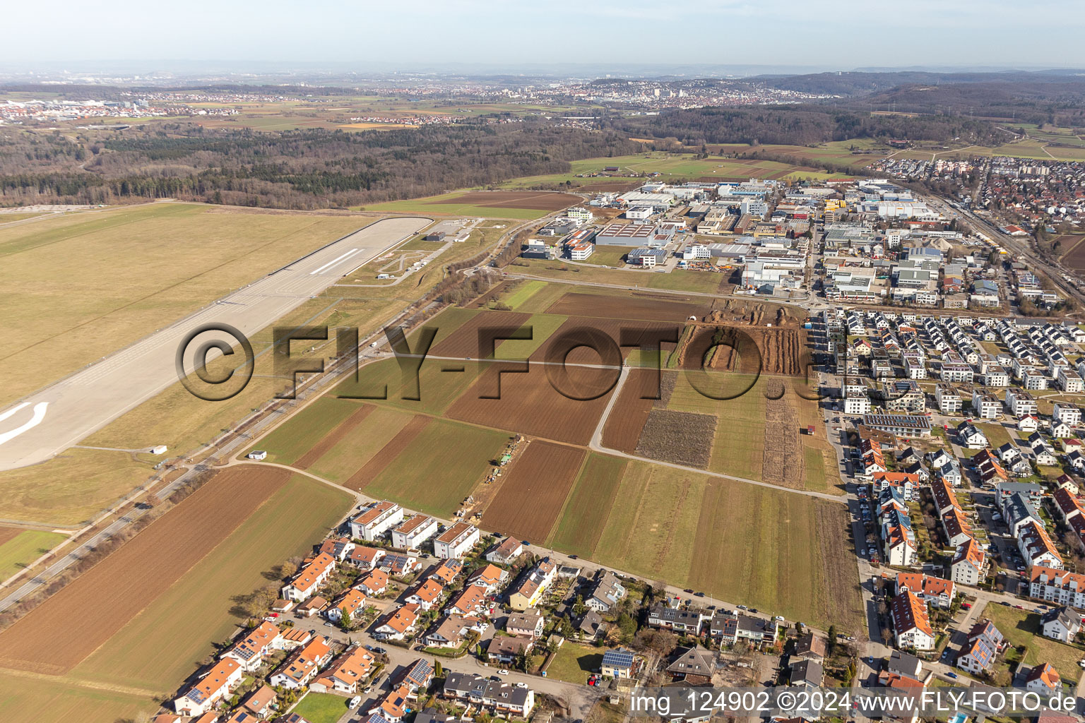 Bundeswehr runway in Renningen in the state Baden-Wuerttemberg, Germany