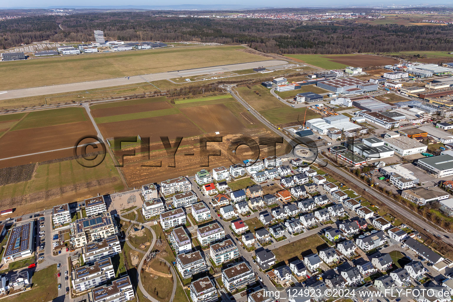 Robert Bosch GmbH Center for Research at the Airport Malmsheim in the district Malmsheim in Renningen in the state Baden-Wuerttemberg, Germany