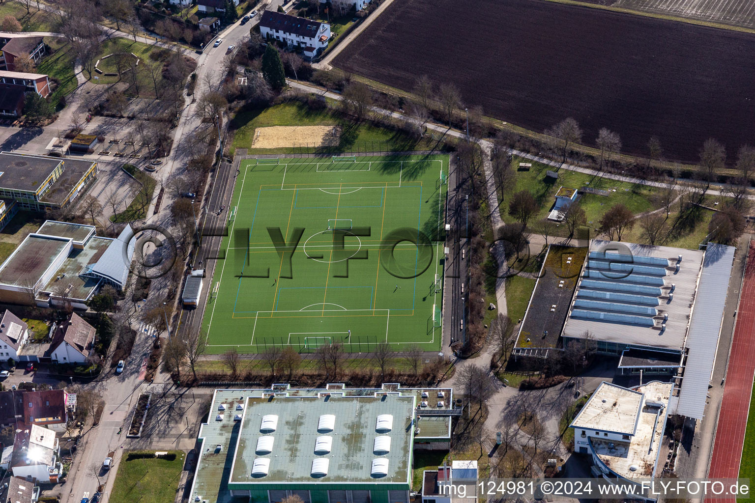 Sports Park in Renningen in the state Baden-Wuerttemberg, Germany