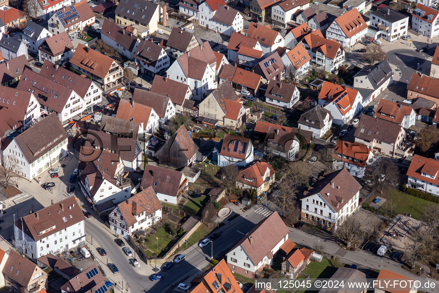 Renningen in the state Baden-Wuerttemberg, Germany out of the air