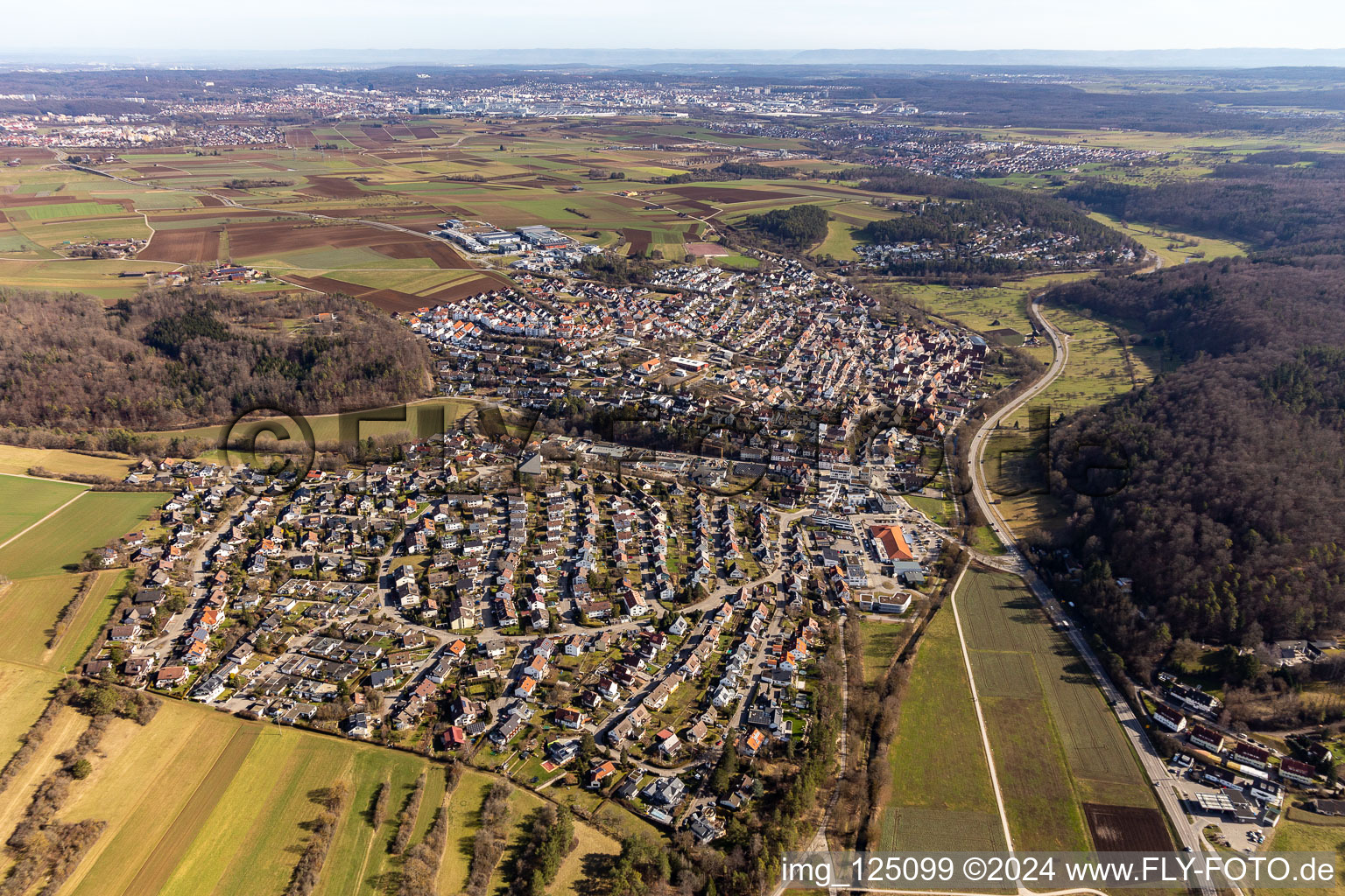 District Döffingen in Grafenau in the state Baden-Wuerttemberg, Germany