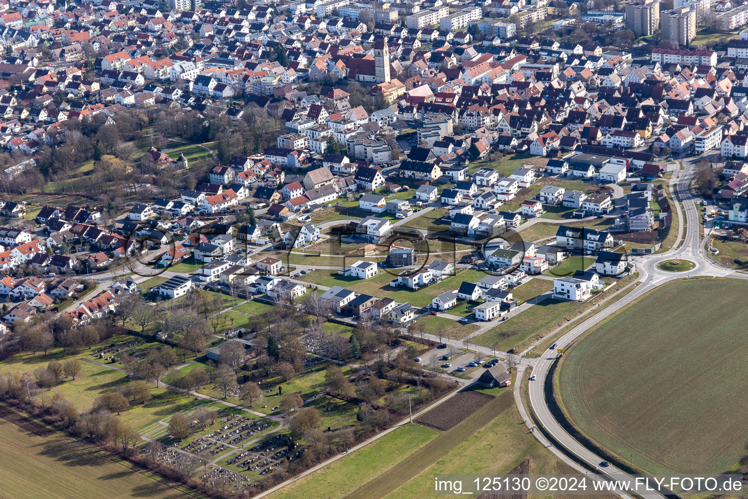 Silbergrundweg in Gärtringen in the state Baden-Wuerttemberg, Germany