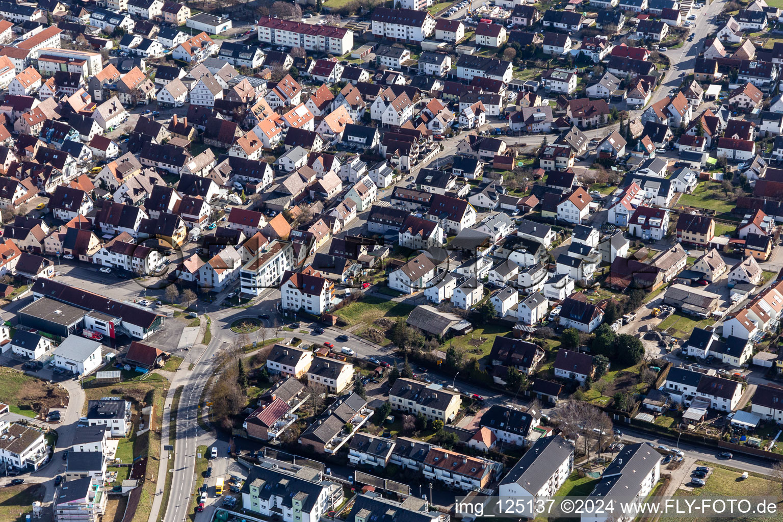 New Road in Gärtringen in the state Baden-Wuerttemberg, Germany