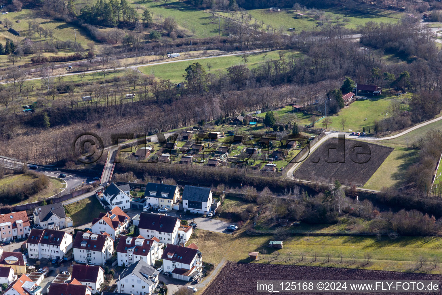 Allotment settlement in Nufringen in the state Baden-Wuerttemberg, Germany