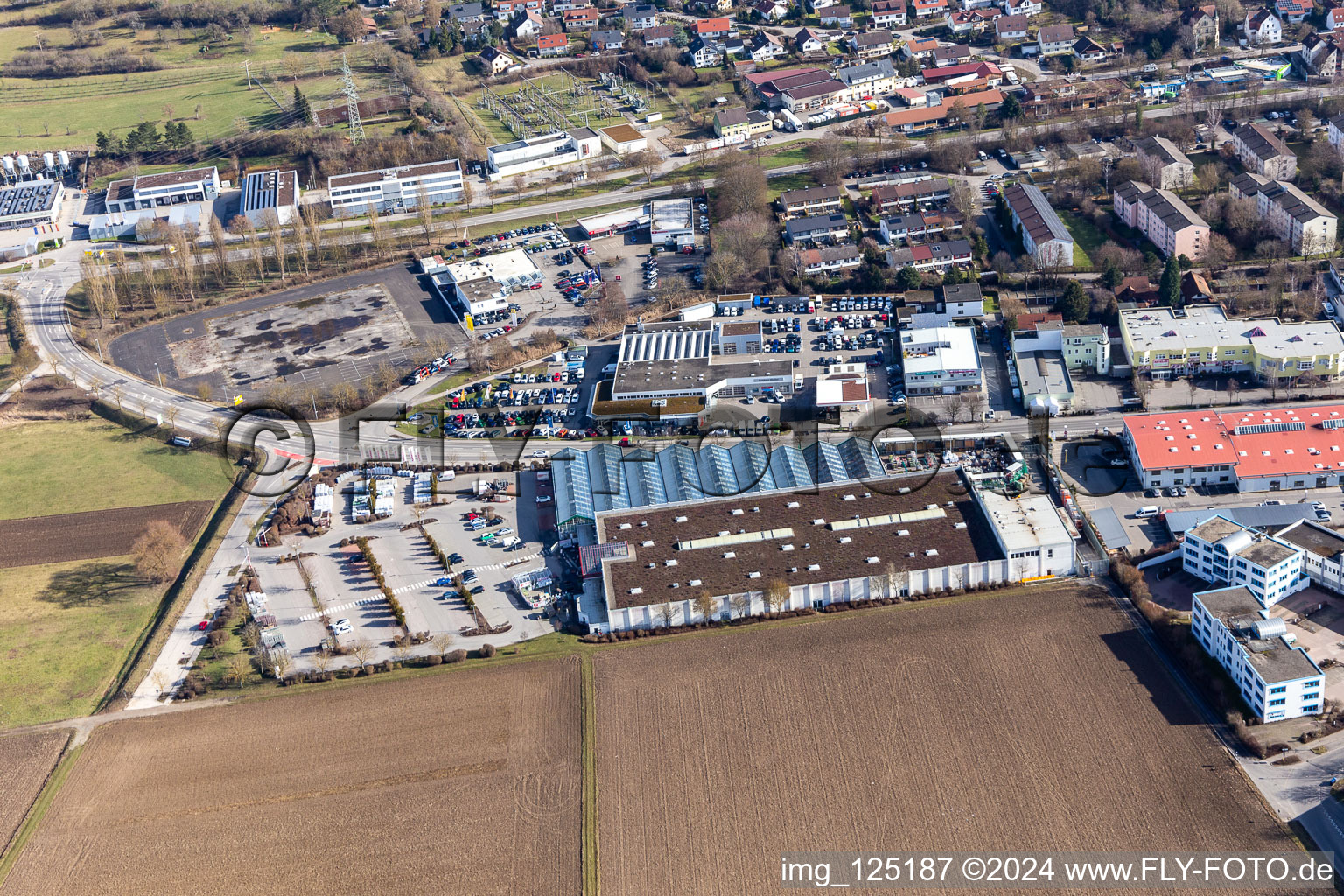 Toom hardware store from the west in Herrenberg in the state Baden-Wuerttemberg, Germany