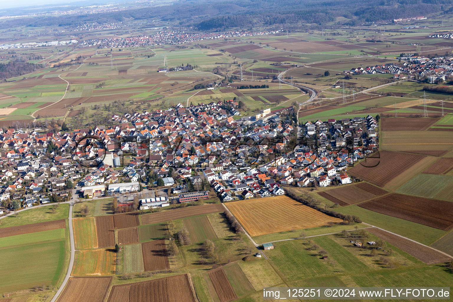 District Oberjesingen in Herrenberg in the state Baden-Wuerttemberg, Germany