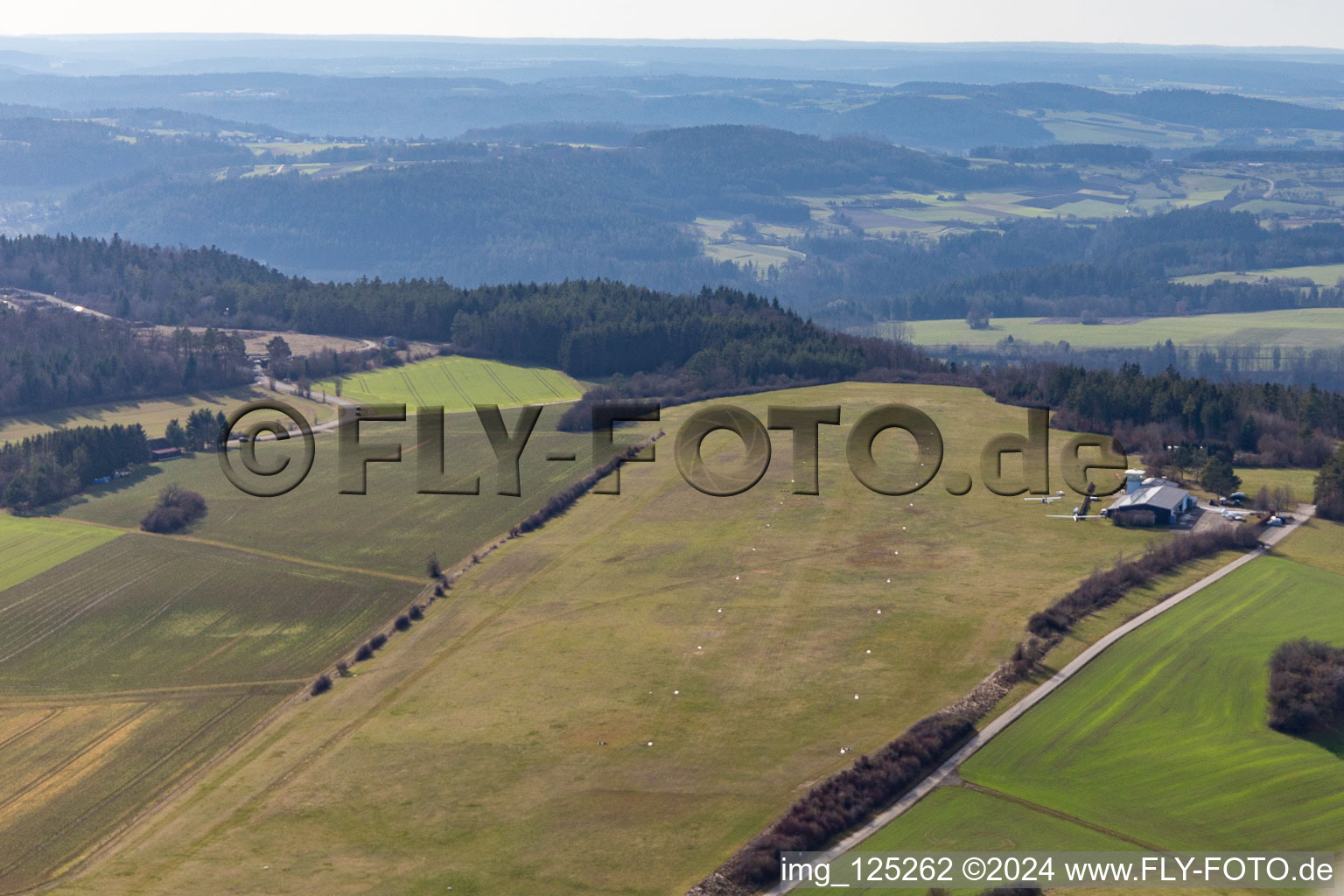 Wächtersberg Airfield in Wildberg in the state Baden-Wuerttemberg, Germany