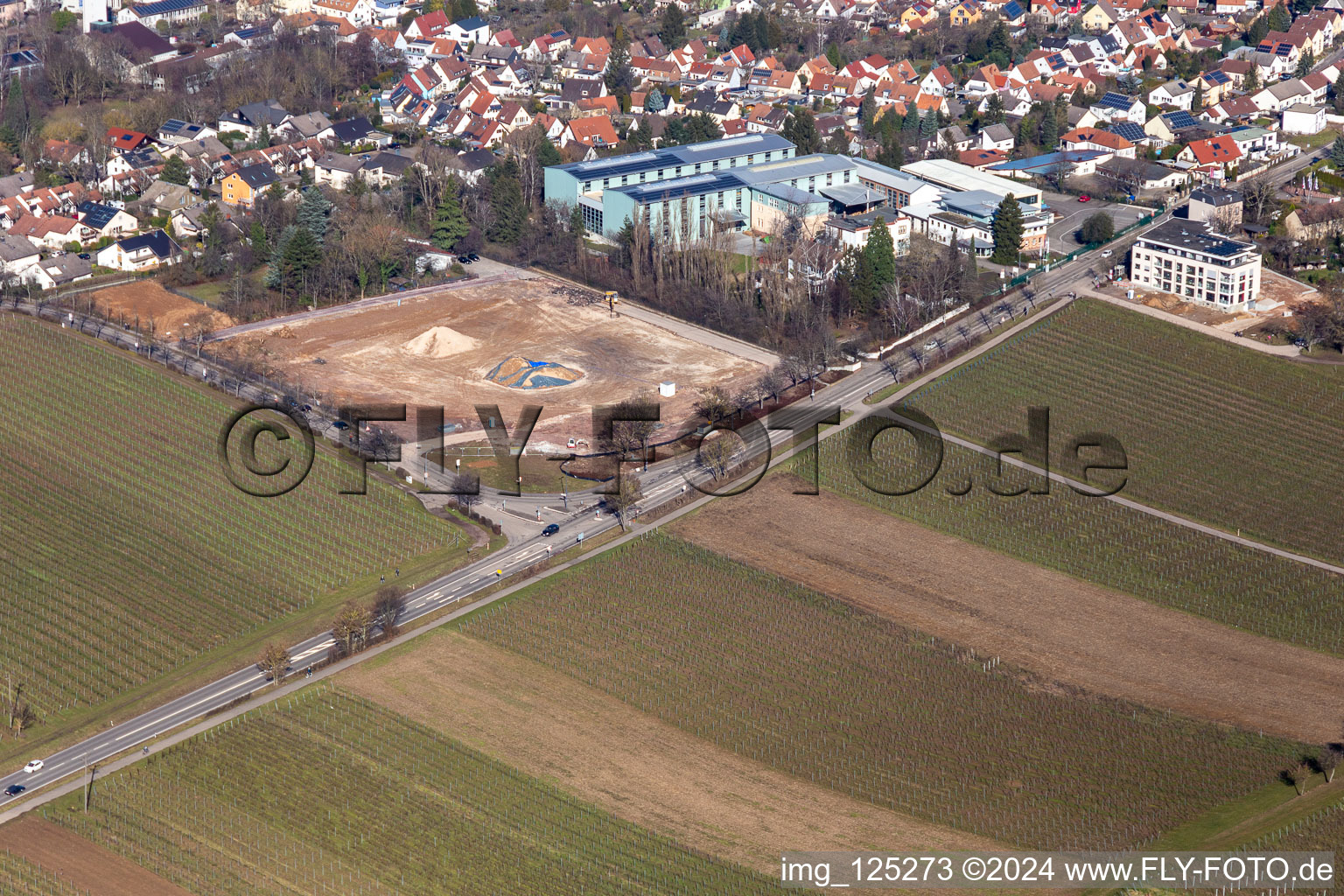 Wickert Maschinenbau and former Hofmeister bakery at Wollmesheimer Höhe in Landau in der Pfalz in the state Rhineland-Palatinate, Germany