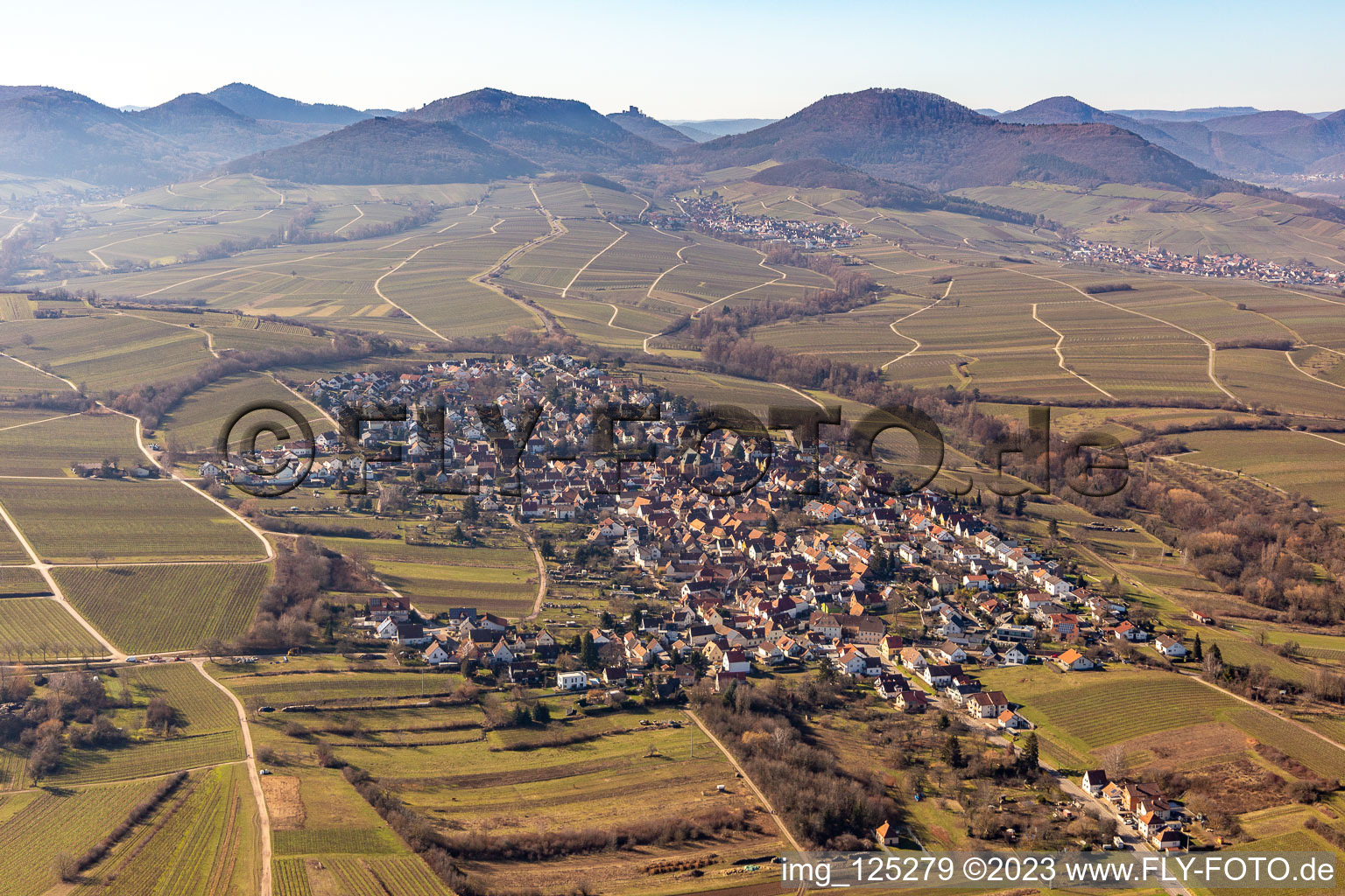 Drone recording of District Arzheim in Landau in der Pfalz in the state Rhineland-Palatinate, Germany