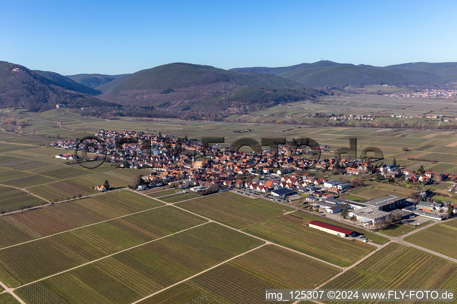 District Rhodt in Rhodt unter Rietburg in the state Rhineland-Palatinate, Germany