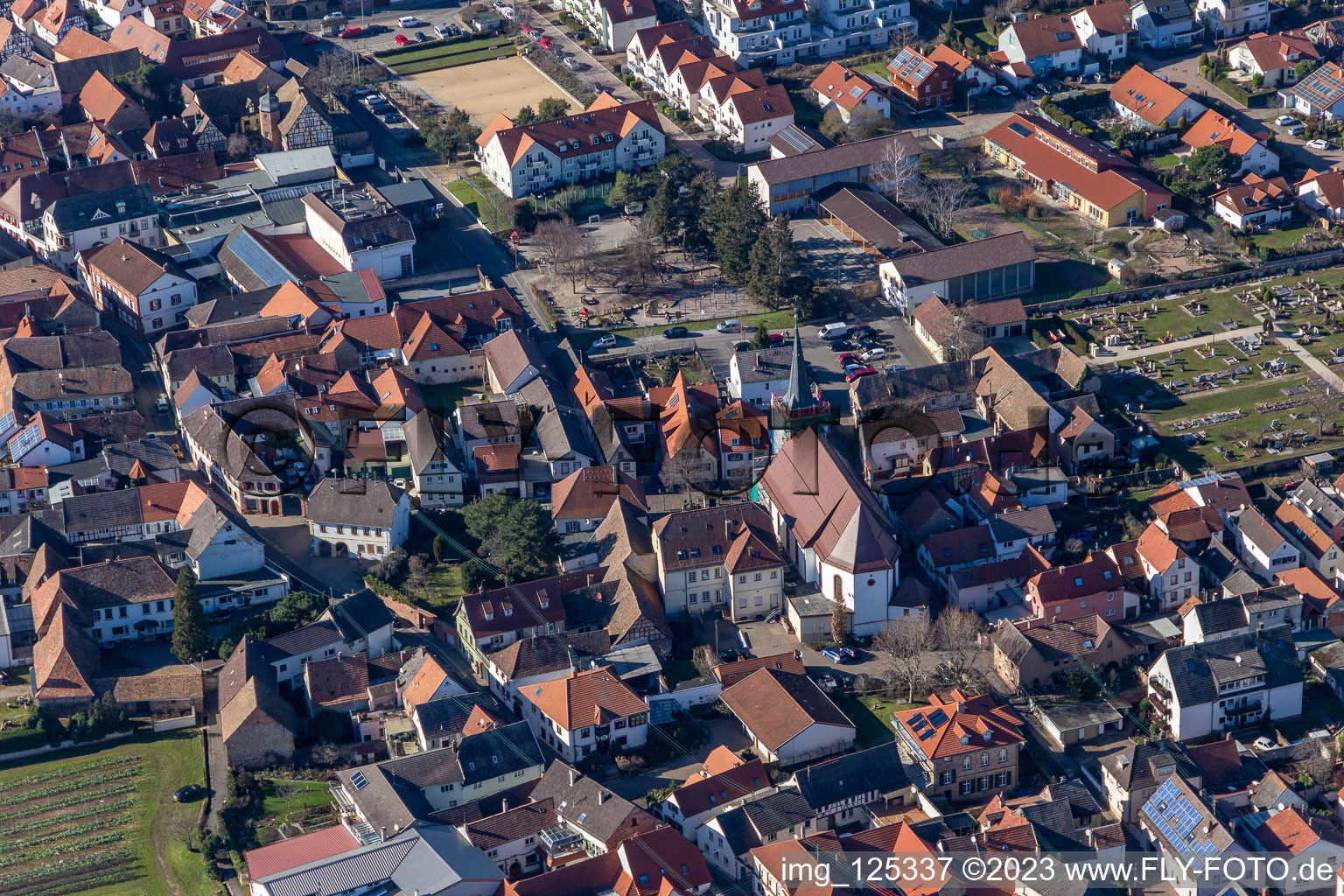 Catholic Church of St Remigius in the district Diedesfeld in Neustadt an der Weinstraße in the state Rhineland-Palatinate, Germany