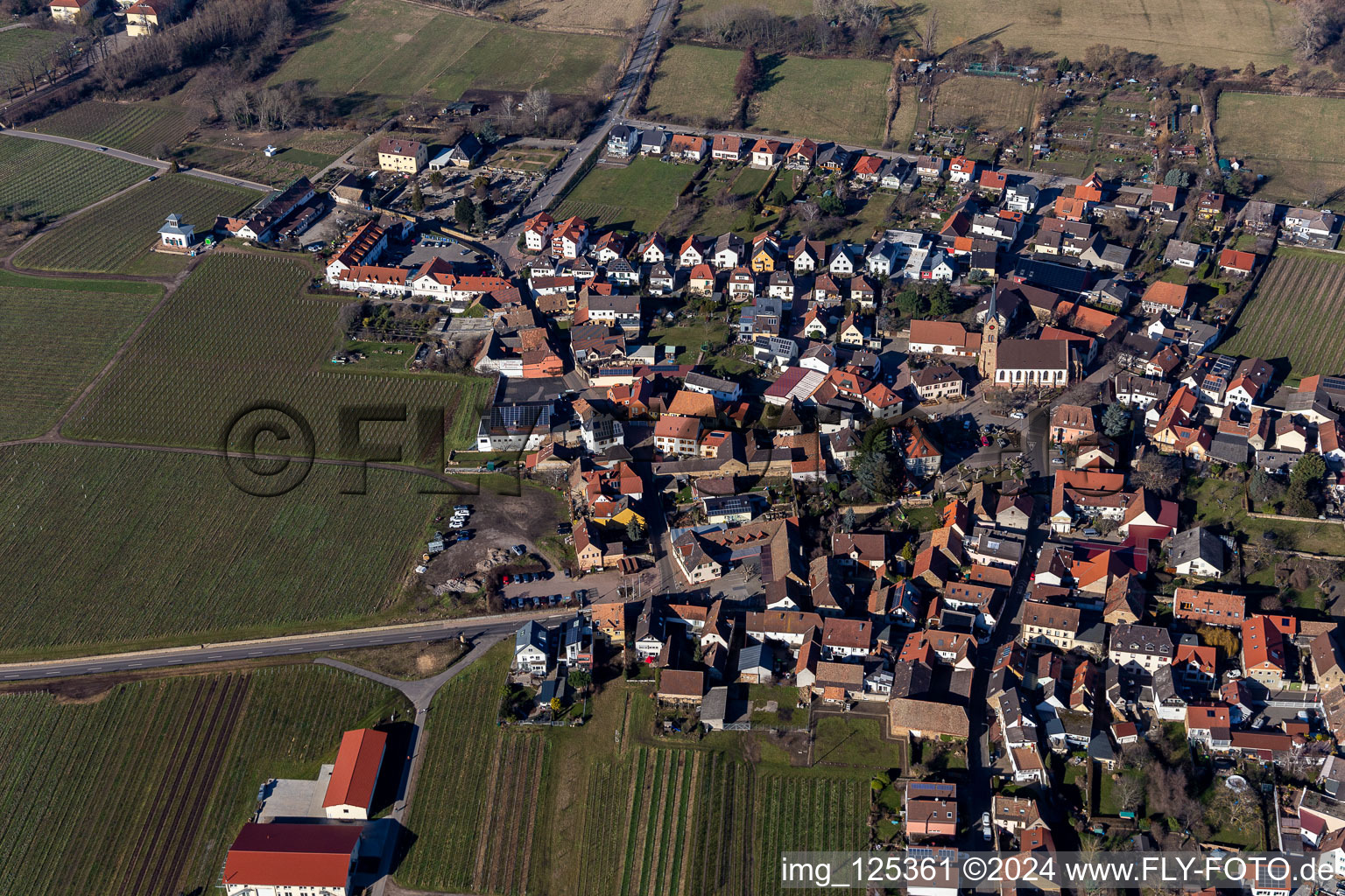 Catholic Church of St Martin in Ruppertsberg in the state Rhineland-Palatinate, Germany