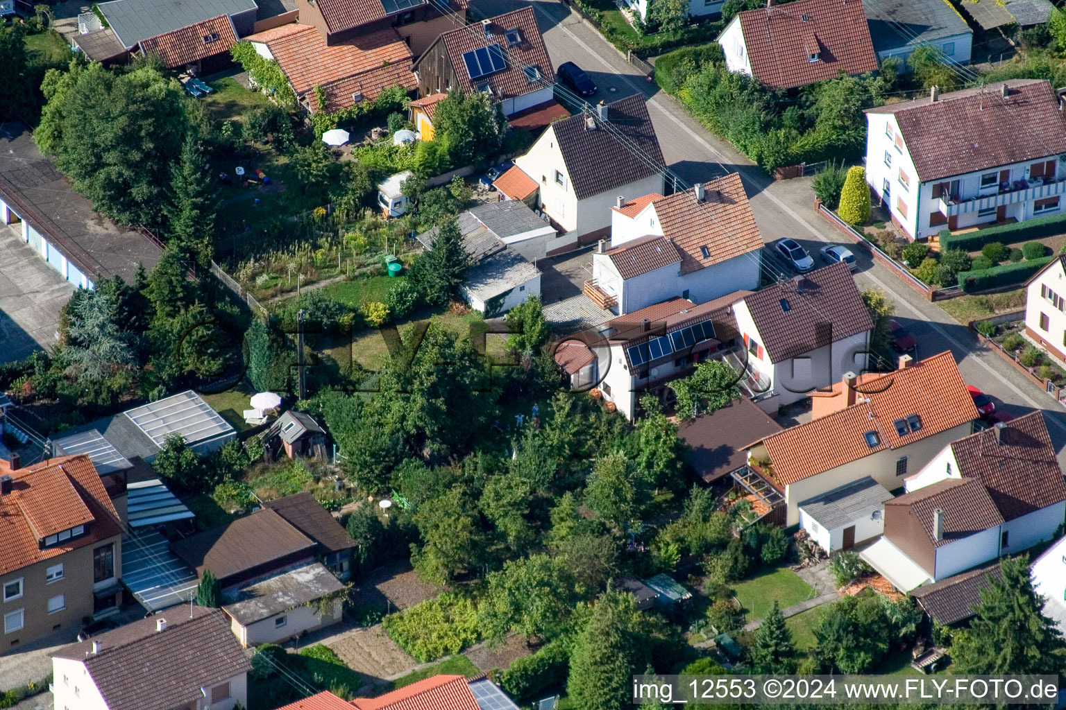 Drone image of Kandel in the state Rhineland-Palatinate, Germany