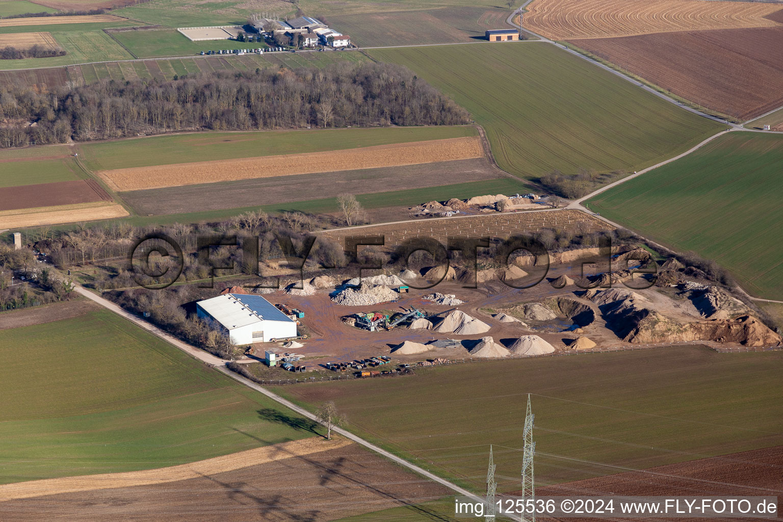 Recycling center in Plankstadt in the state Baden-Wuerttemberg, Germany