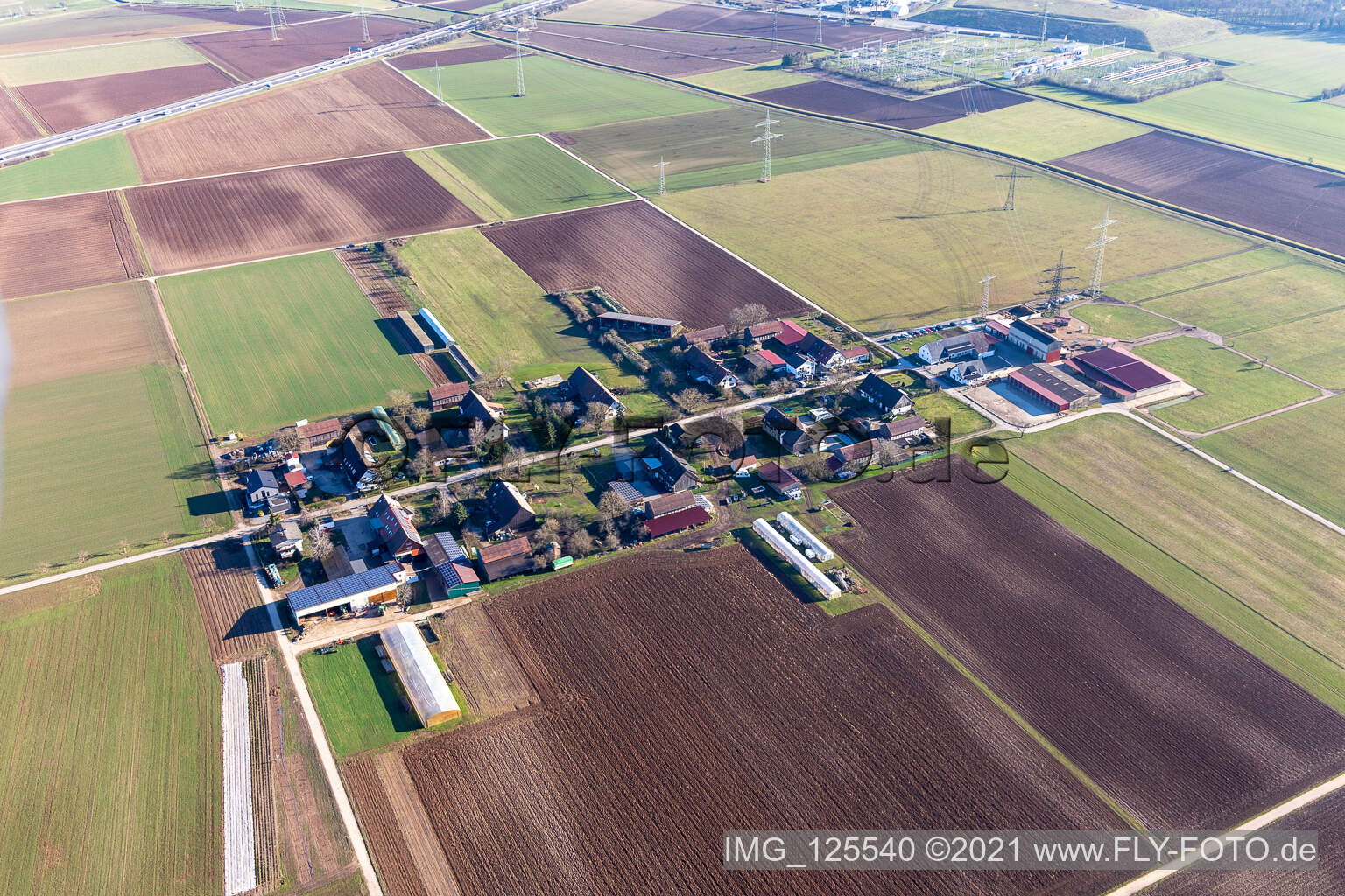 Neurott with Spieß vegetable farm and Gieser horse farm in the district Patrick Henry Village in Heidelberg in the state Baden-Wuerttemberg, Germany