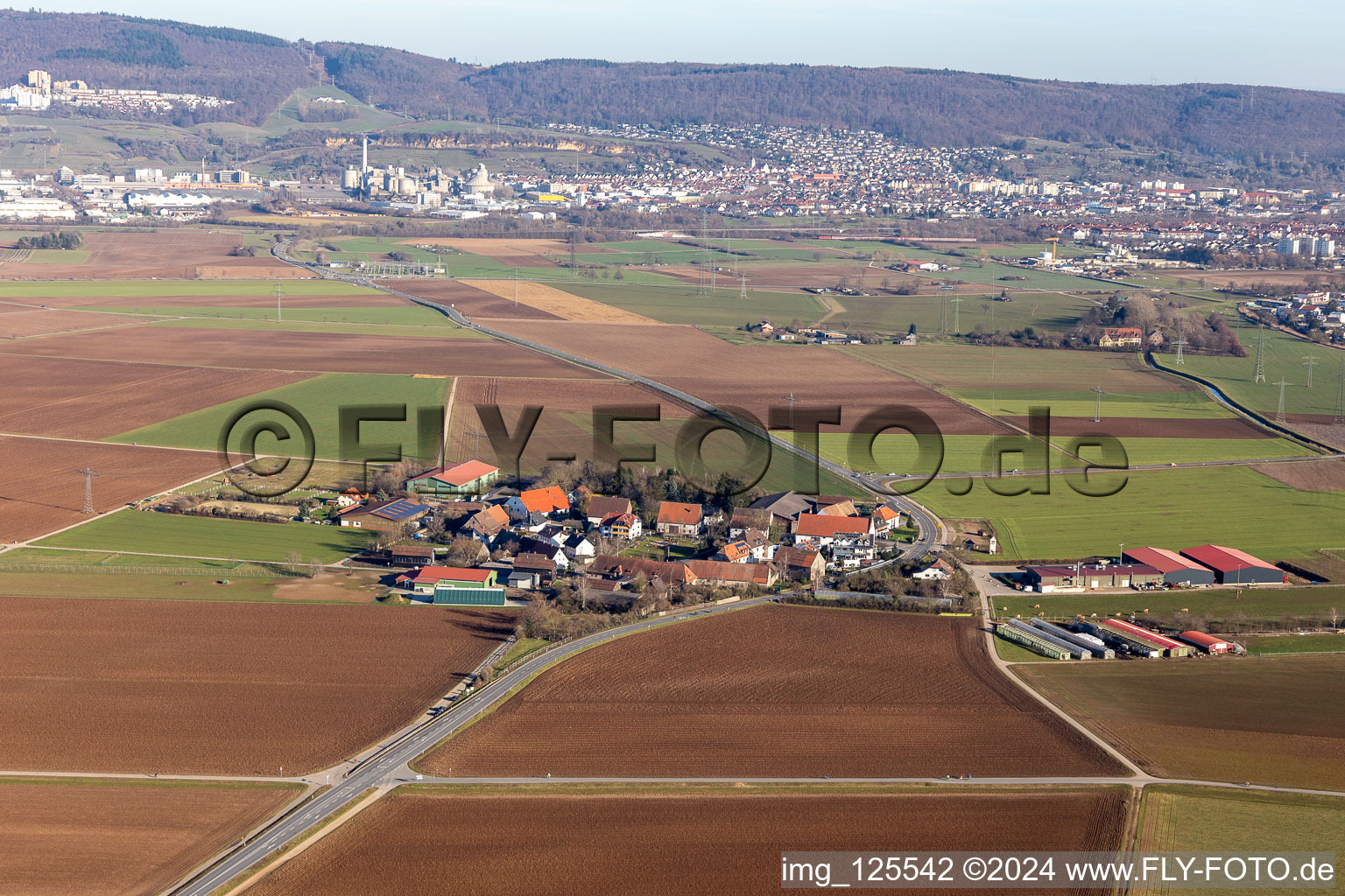 District Bruchhausen in Sandhausen in the state Baden-Wuerttemberg, Germany