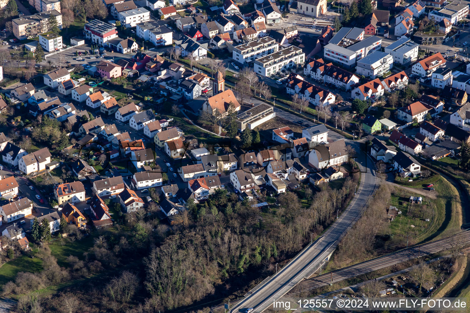 Evangelical Trinity Church in the district Sankt Ilgen in Leimen in the state Baden-Wuerttemberg, Germany